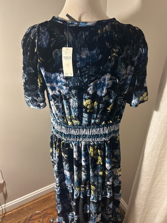 Anthropologie The Somerset Velvet Maxi Dress NEW with tags Medium - Picture 2 of 9